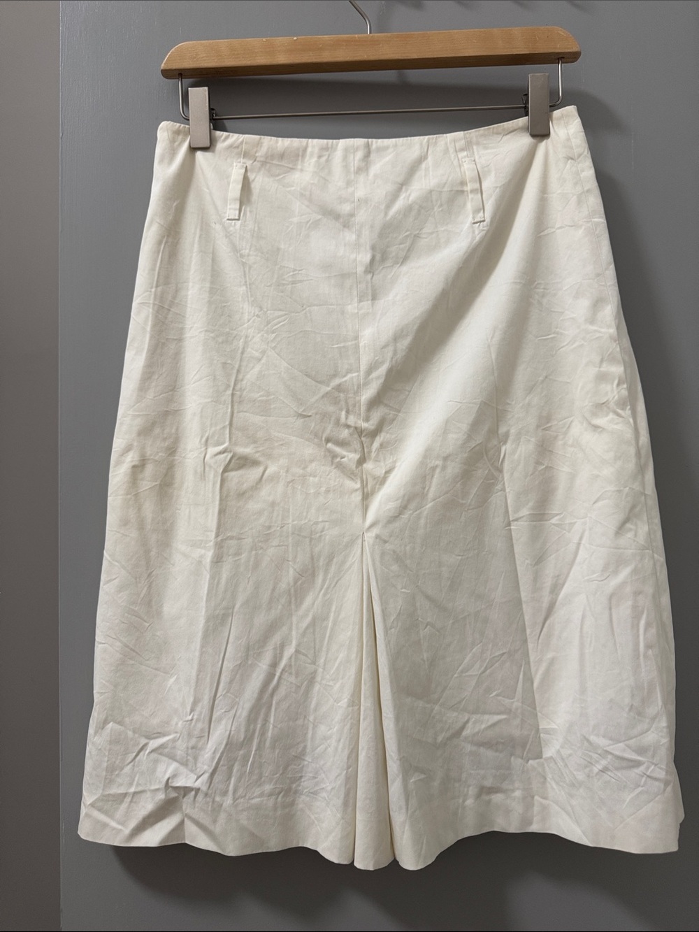 Prada Made in Italy Women's Cream A-Line Skirt - Picture 5 of 11